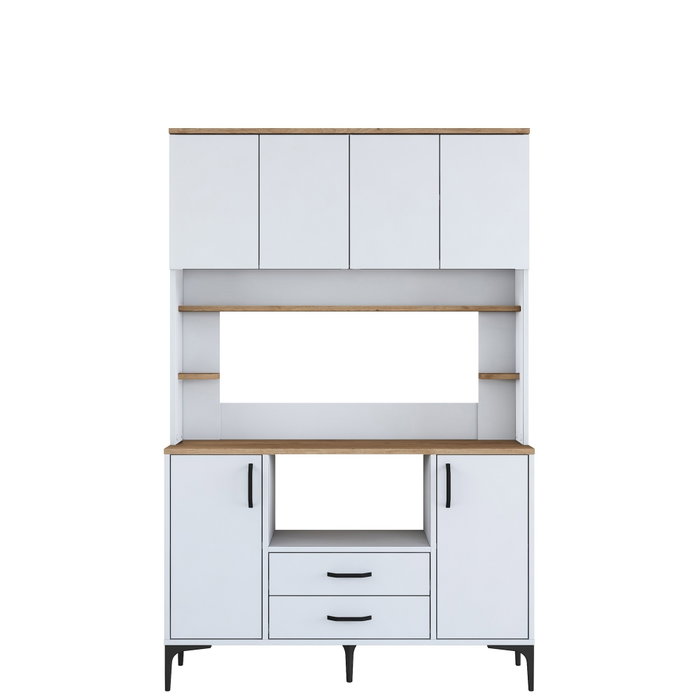 Hanah Home Gabinete Multipropósito JE168 - 3257 Blanco y Nuez